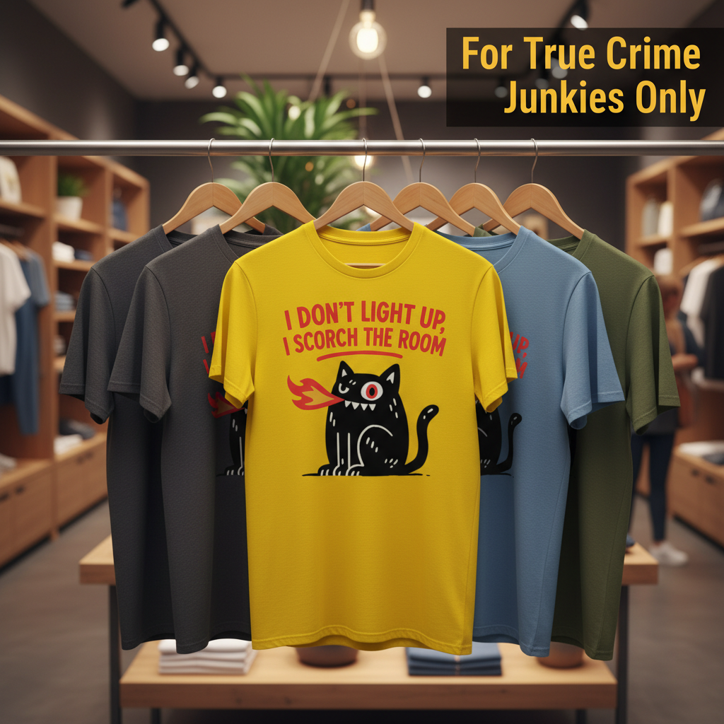 Scorch the Room Cat T-Shirt_boutique_rack