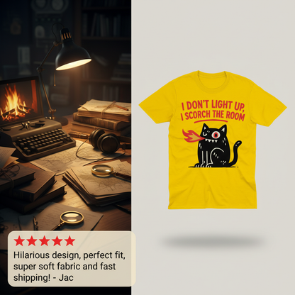 Scorch the Room Cat T-Shirt_extreme_za