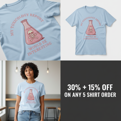 Toxicology Humor T-Shirt_4_panel