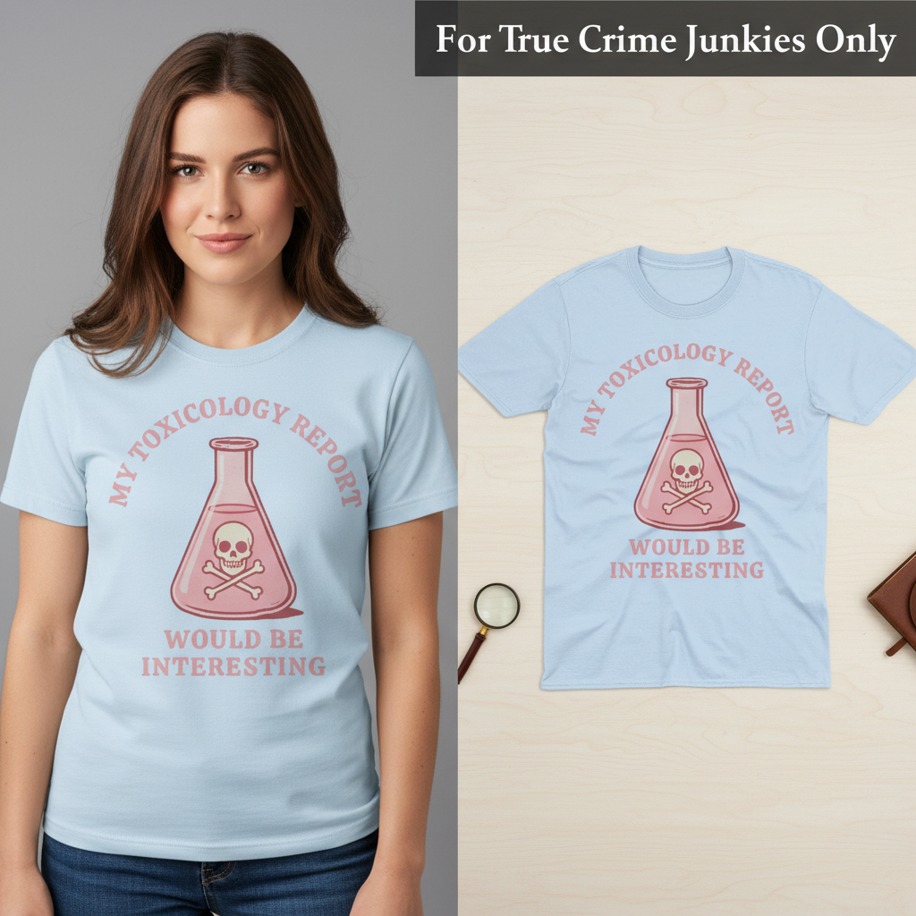 Toxicology Humor T-Shirt_model_flat