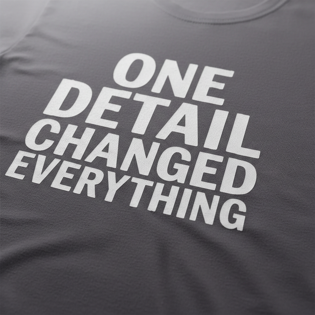 One Detail Changed Everything T-Shirt__detail