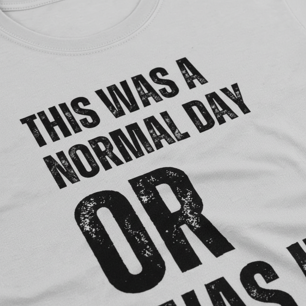 Normal Day Mystery T-Shirt__detail