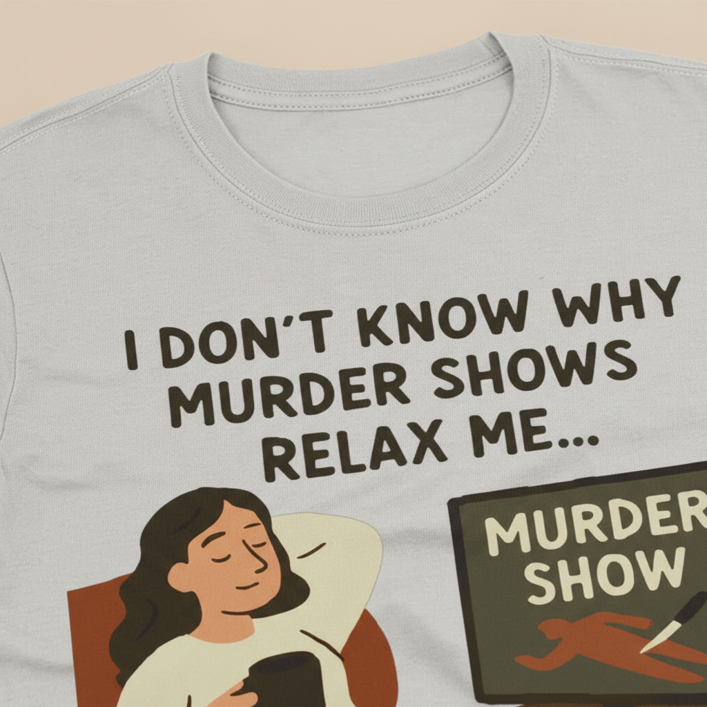 Murder Shows Relax Me T-Shirt__detail