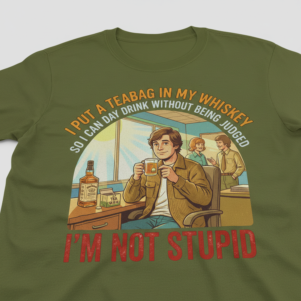 Teabag Whiskey Genius T-Shirt__detail