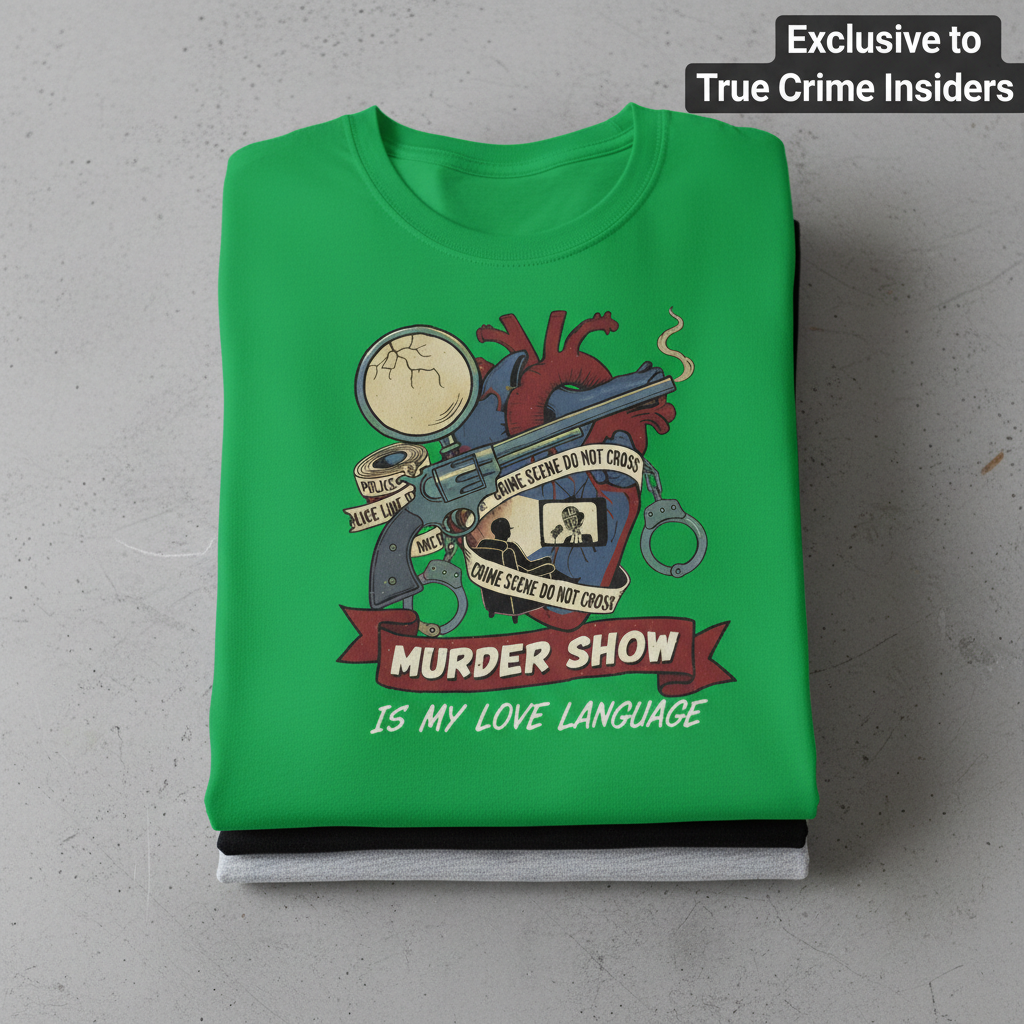 Murder Show Love Language T-Shirt_stacked_flatlay