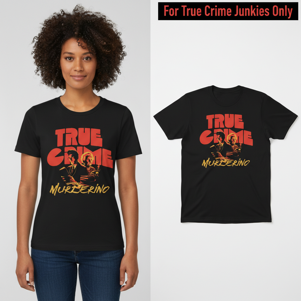 True Crime Murderino T-Shirt_model_flat