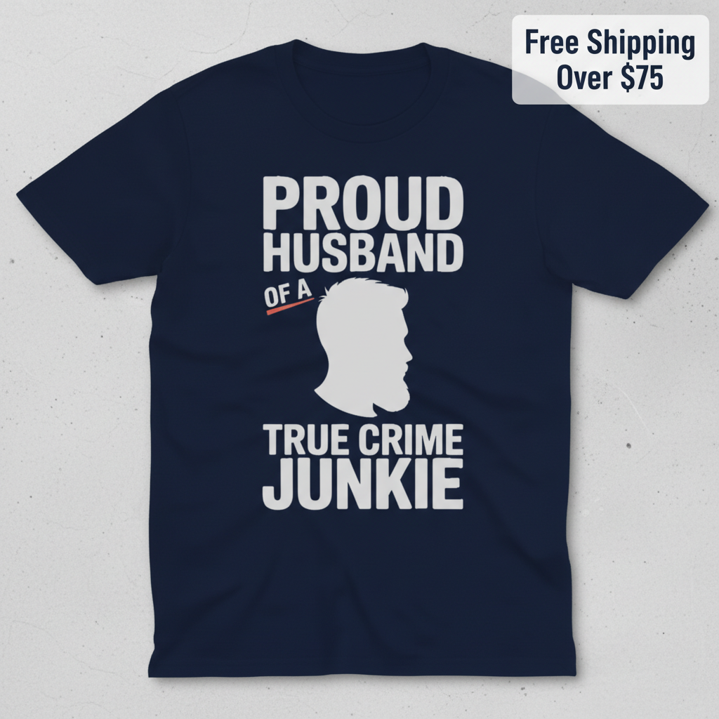 Proud Husband True Crime Junkie T-Shirt_clean
