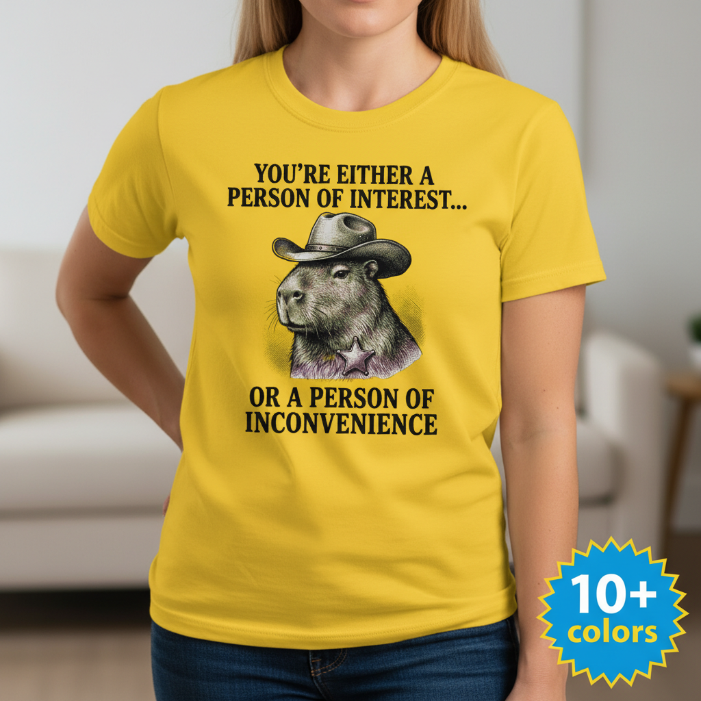 Person of Inconvenience T-Shirt_badge
