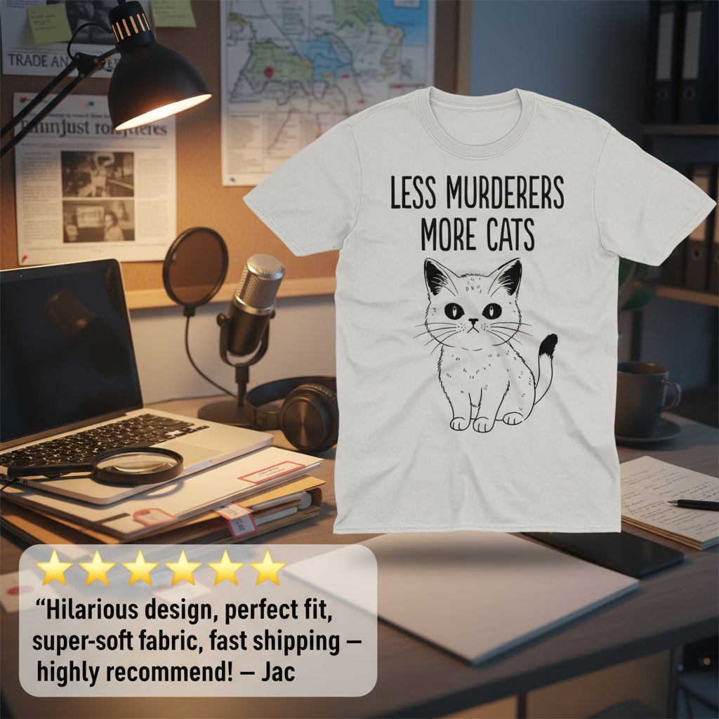 Less Murderers More Cats T-Shirt_extreme_za