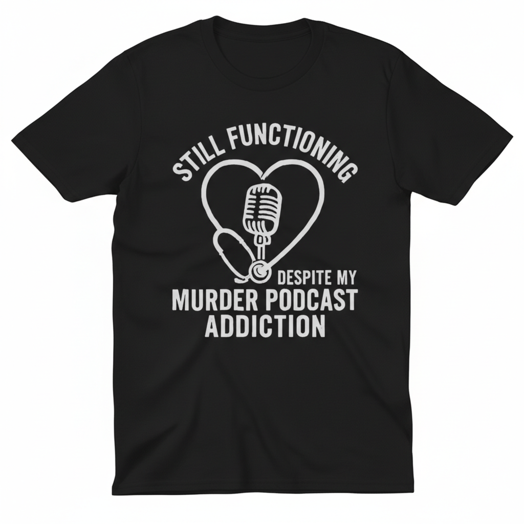 Murder Podcast Addiction T-Shirt_clean