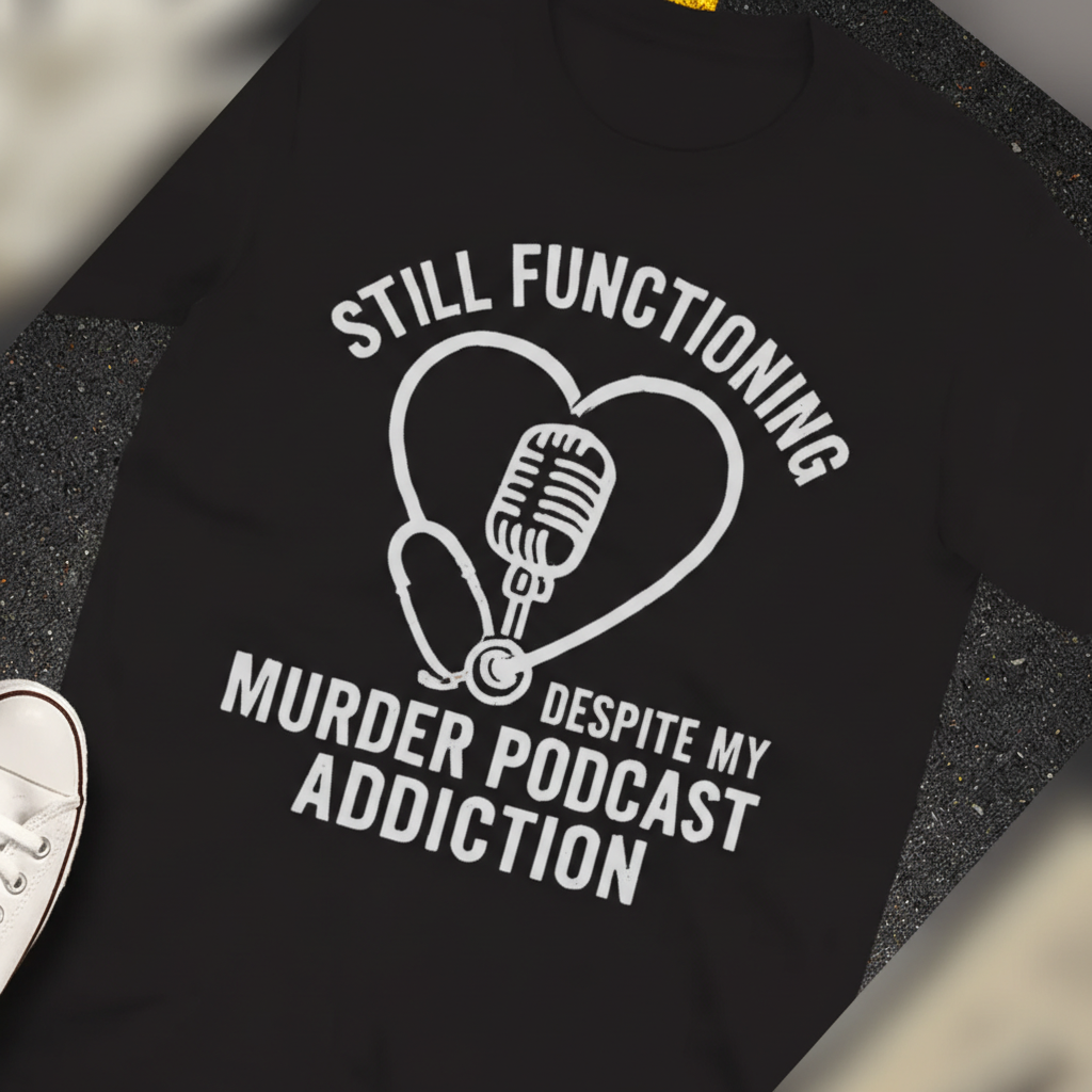 Murder Podcast Addiction T-Shirt_extreme_za