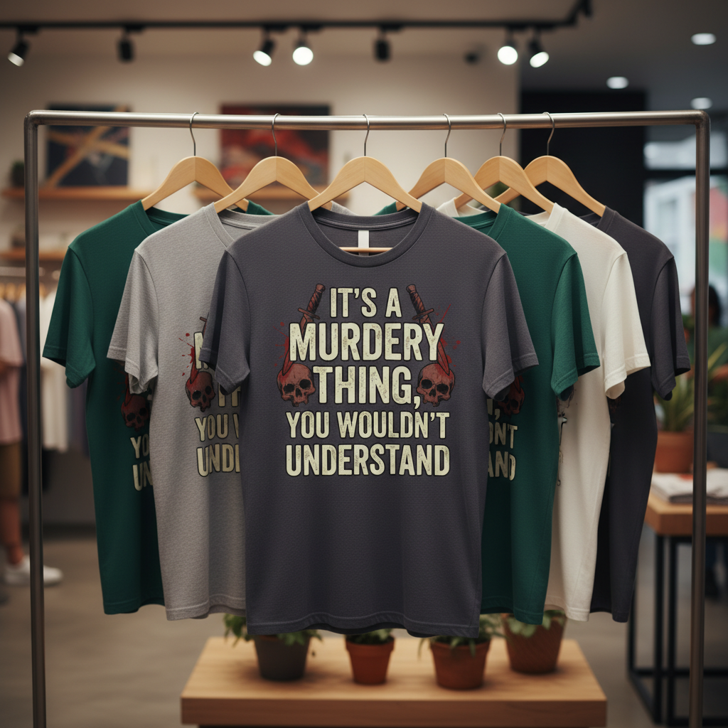 Murdery Thing T-Shirt_boutique_rack