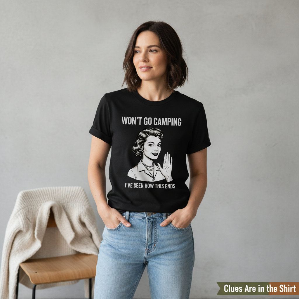 Won’t Go Camping T-Shirt__pair