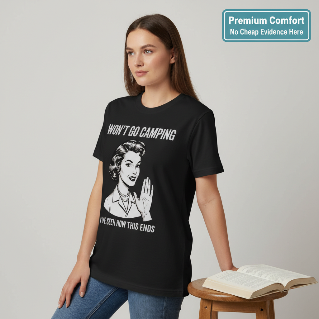 Won’t Go Camping T-Shirt__benefit