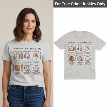 Murder Hobbyist T-Shirt_model_flat