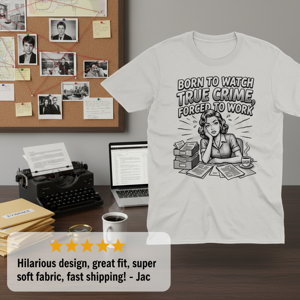Born to Watch True Crime T-Shirt_extreme_za