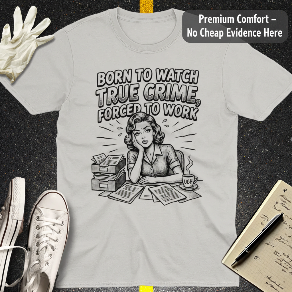Born to Watch True Crime T-Shirt_clean
