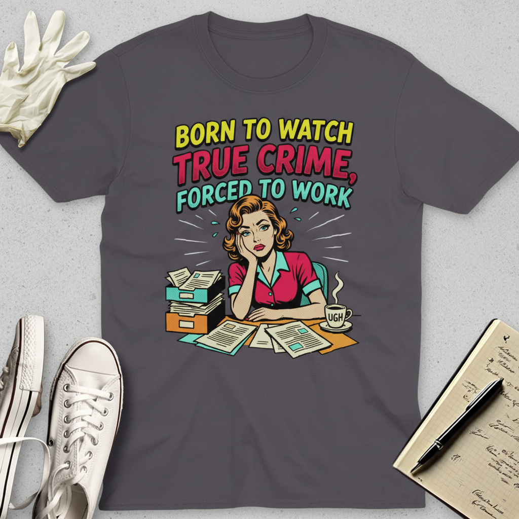Born to Watch True Crime T-Shirt_extreme_za