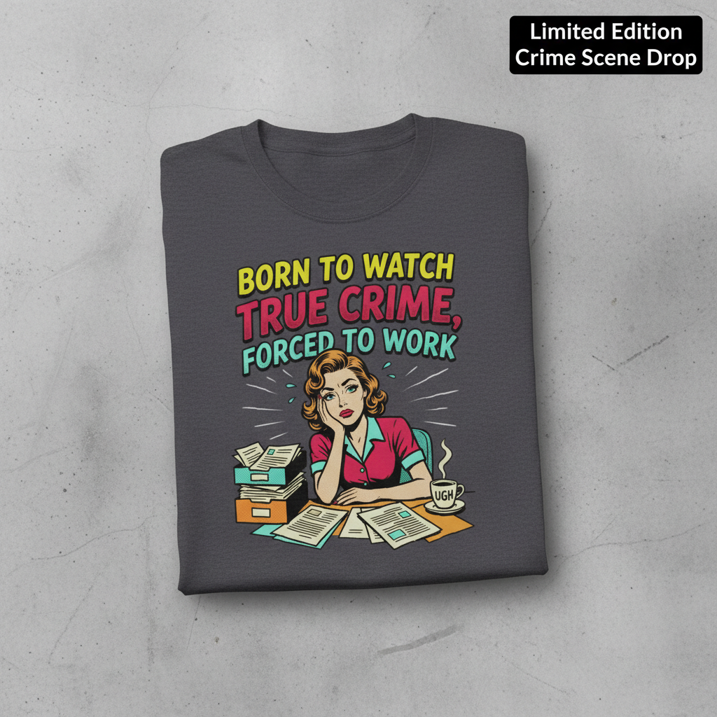 Born to Watch True Crime T-Shirt_fold_tilt