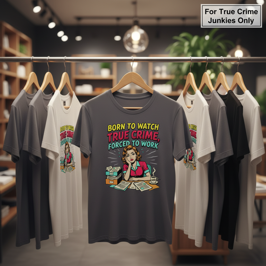 Born to Watch True Crime T-Shirt_boutique_rack