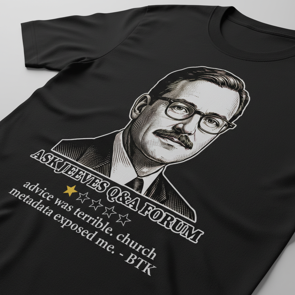 Ask Jeeves Fail Review T-Shirt__detail