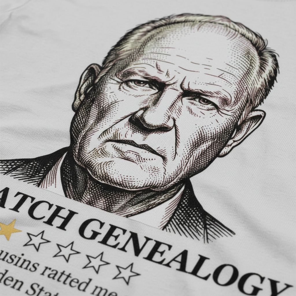 GEDmatch Genealogy Review T-Shirt__detail
