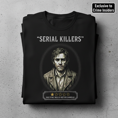 One Star Serial Killer T-Shirt_stacked_flatlay
