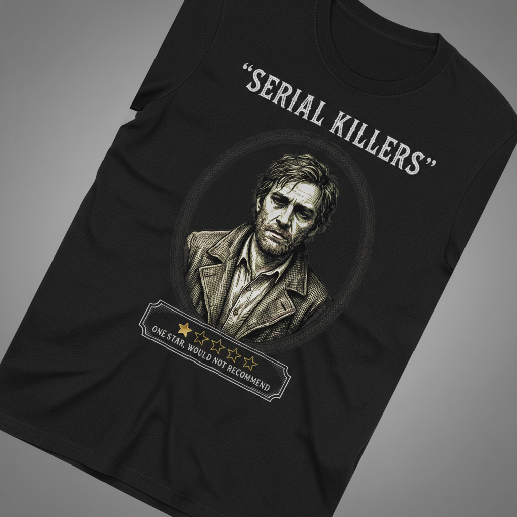 One Star Serial Killer T-Shirt_extreme_za