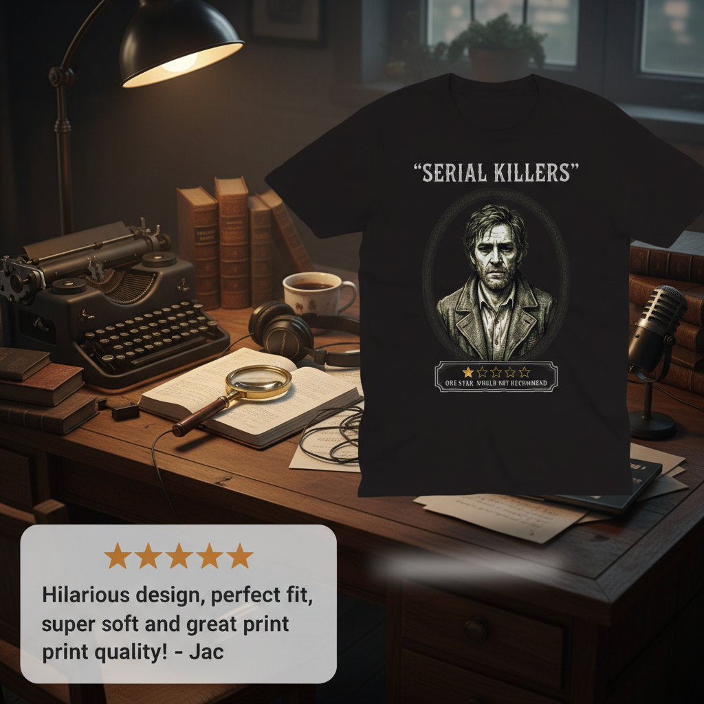 One Star Serial Killer T-Shirt_extreme_za
