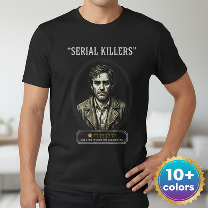 One Star Serial Killer T-Shirt_badge