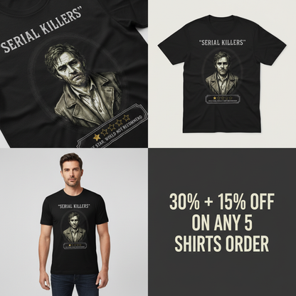 One Star Serial Killer T-Shirt_4_panel