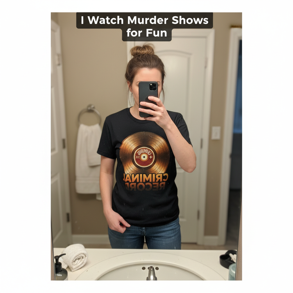 Criminal Record T-Shirt_mirror_selfie