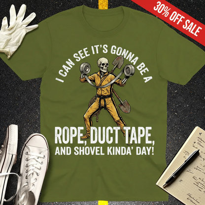 Rope, Duct Tape & Shovel T-Shirt_clean