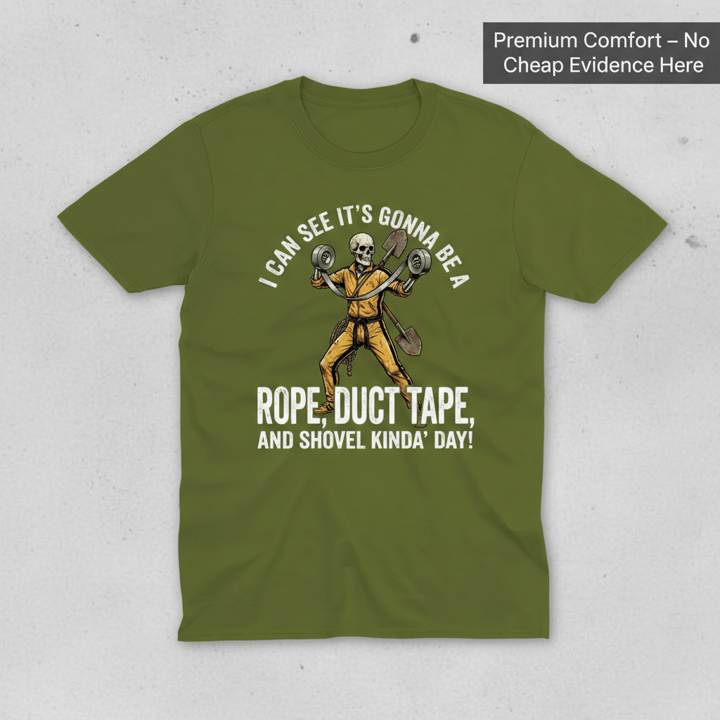 Rope, Duct Tape & Shovel T-Shirt_clean