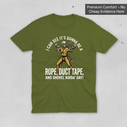 Rope, Duct Tape & Shovel T-Shirt_clean