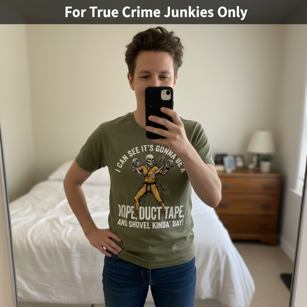 Rope, Duct Tape & Shovel T-Shirt_mirror_selfie