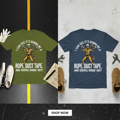 Rope, Duct Tape & Shovel T-Shirt_extreme_za