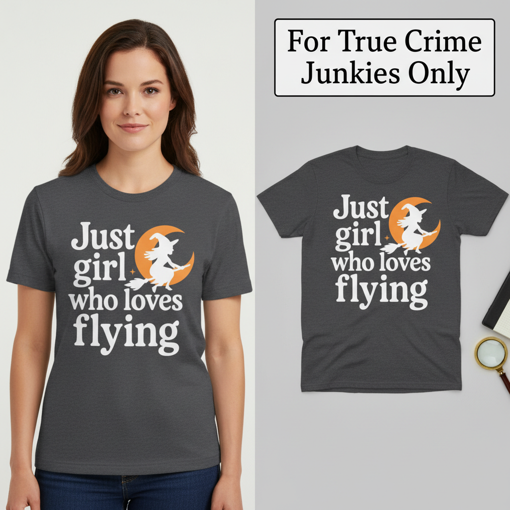 A Girl Who Loves Flying T-Shirt_model_flat