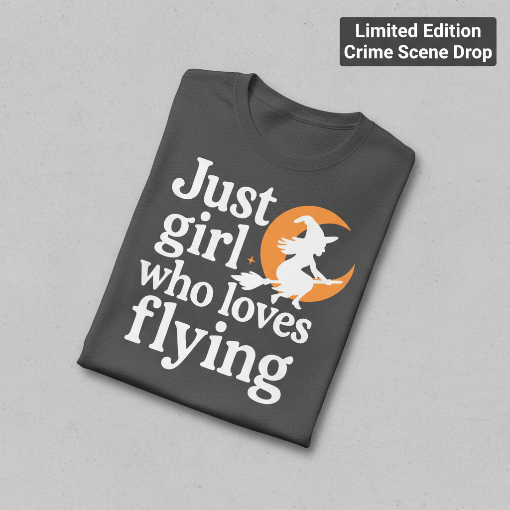 A Girl Who Loves Flying T-Shirt_fold_tilt
