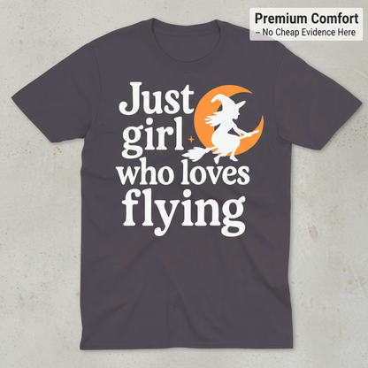 A Girl Who Loves Flying T-Shirt_clean