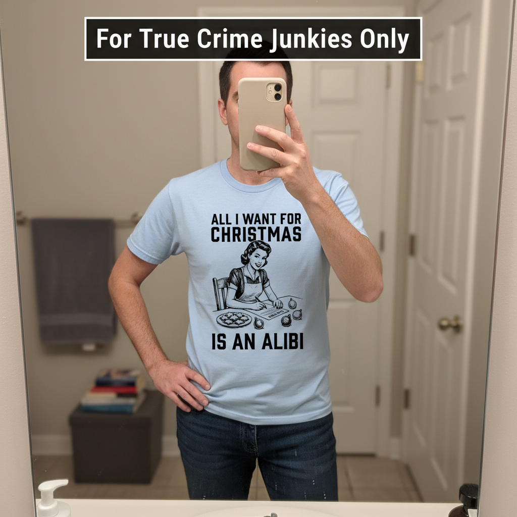 Christmas Alibi T-Shirt_mirror_selfie