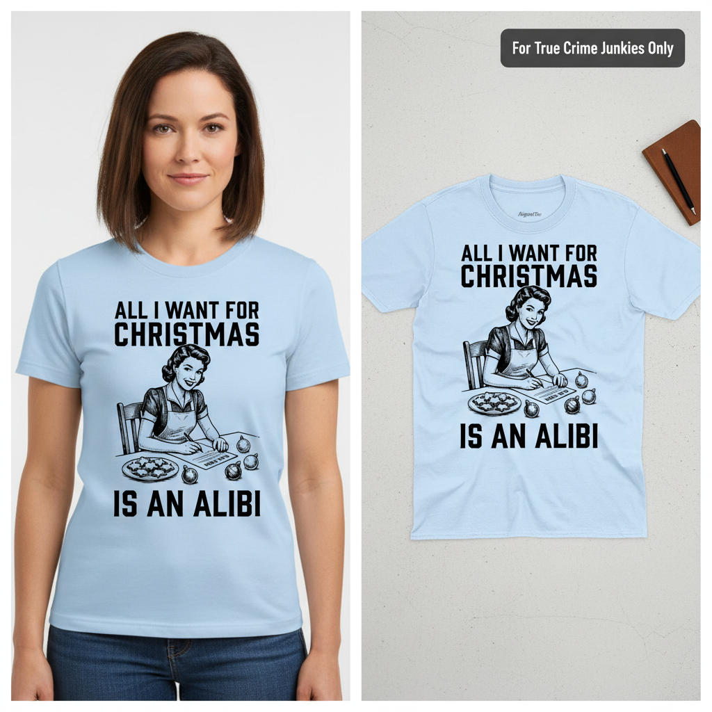 Christmas Alibi T-Shirt_model_flat