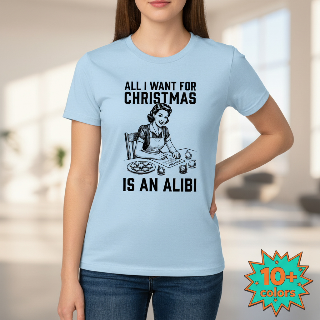 Christmas Alibi T-Shirt_badge