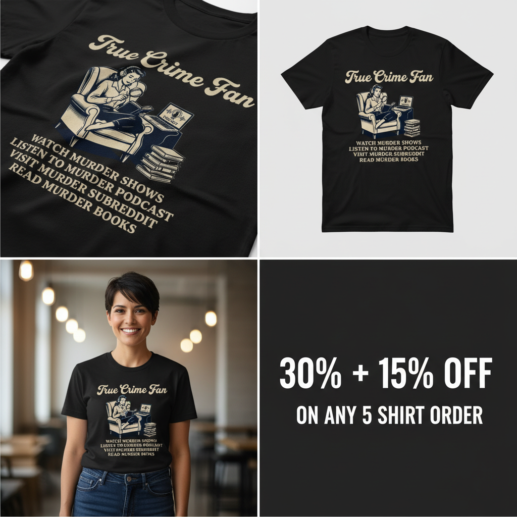True Crime Fan T-Shirt_4_panel