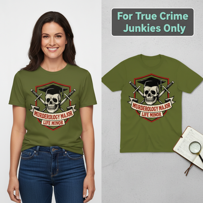 Murderology Major Life Minor T-Shirt_model_flat