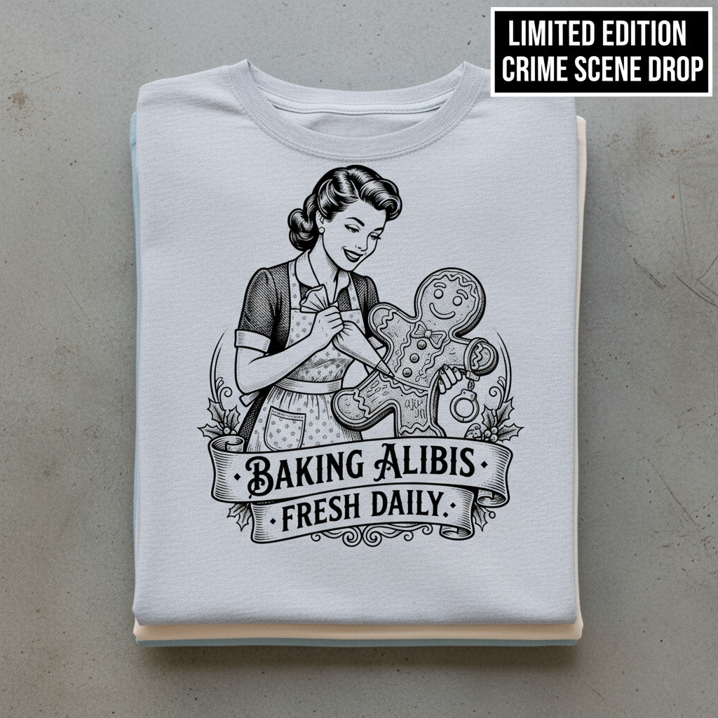 Baking Alibis T-Shirt_stacked_flatlay