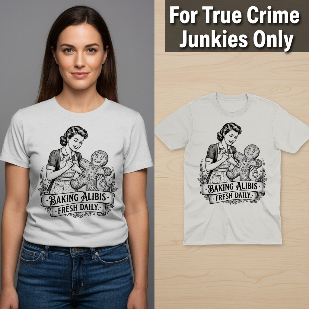 Baking Alibis T-Shirt_model_flat