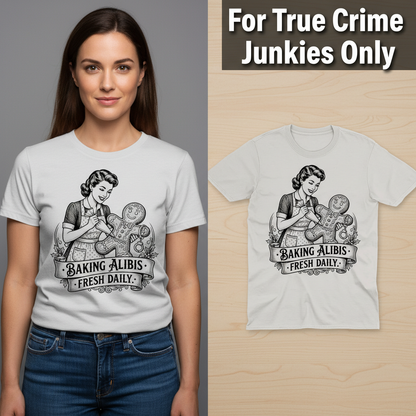 Baking Alibis T-Shirt_model_flat