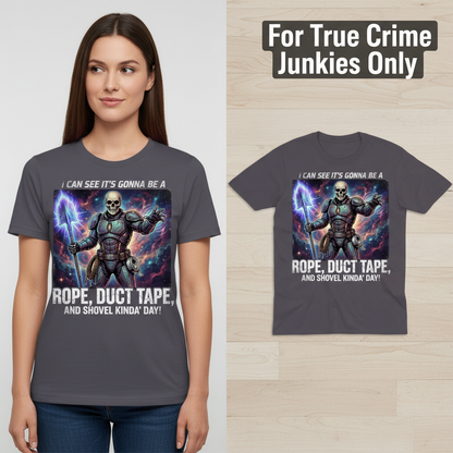 Rope, Duct Tape & Shovel T-Shirt_model_flat