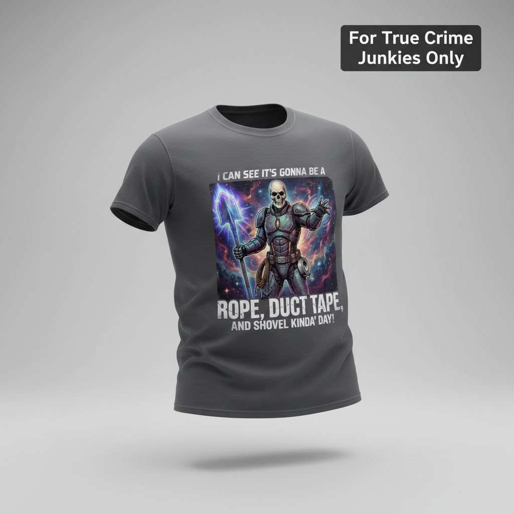 Rope, Duct Tape & Shovel T-Shirt_3d_float